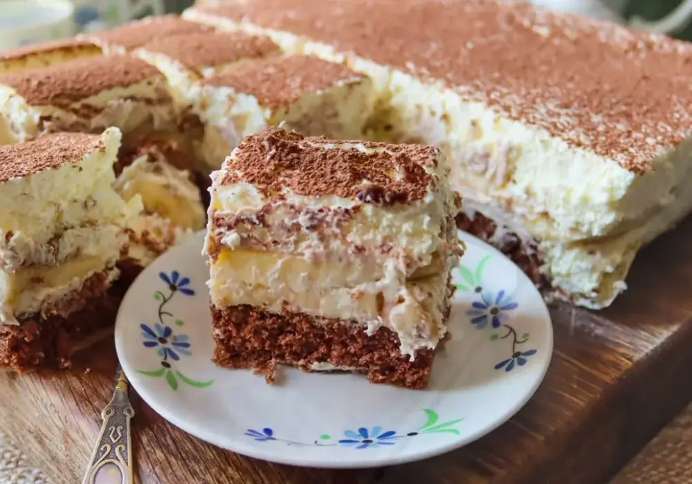 Pyszne ciasto bananowy song przepis z mascarpone, które zachwyca