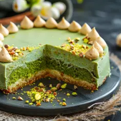 Ciasto pistacjowe: Przepis na zielone ciasto z chrupiącymi orzechami