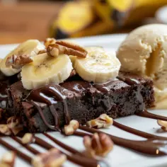 Brownie z bananami: smakowite uderzenie w twoje kubki smakowe!