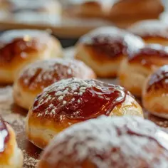 Puszyste bułeczki drożdżowe z dżemem: rozkosz w każdym kęsie